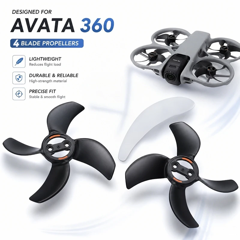 Ekko Cosplay Prop - مراوح بديلة لطائرة DJI Avata 360،