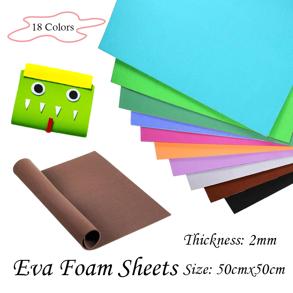 18 لونًا 2 مم ألواح إسفنجية EV - مراجعة Eva Foam Sheet وسعره
