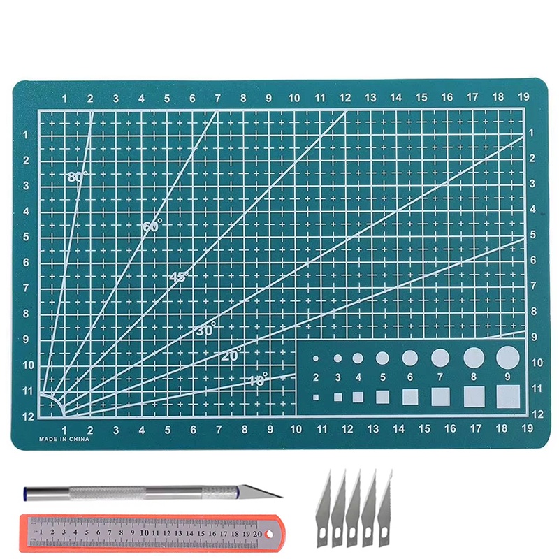 مجموعة ألواح قص ذاتية الإصلاح  - مراجعة Craft Knife Set وسعره